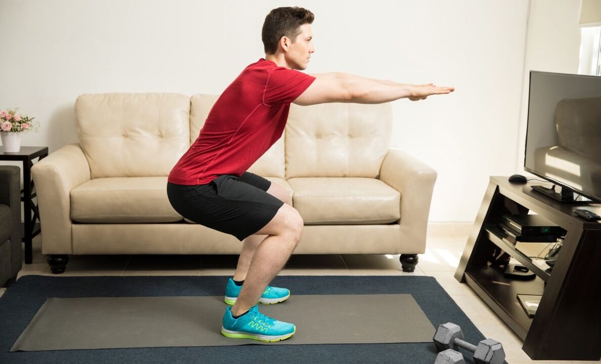 Allenamento per un uomo